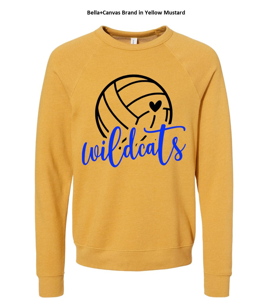 Galva Wildcats Volleyball on a variety of Yellows! - Several Styles to Choose From!