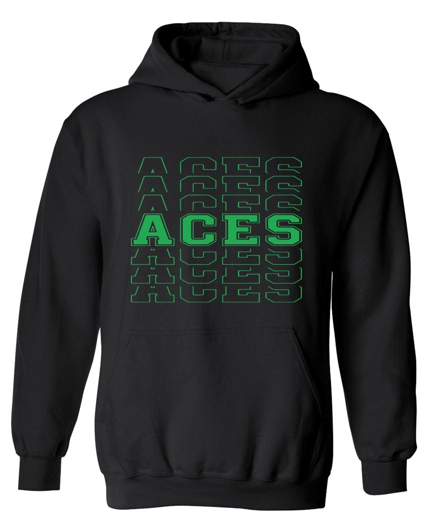 Aces Repeat on Black - Several Styles to Choose From!