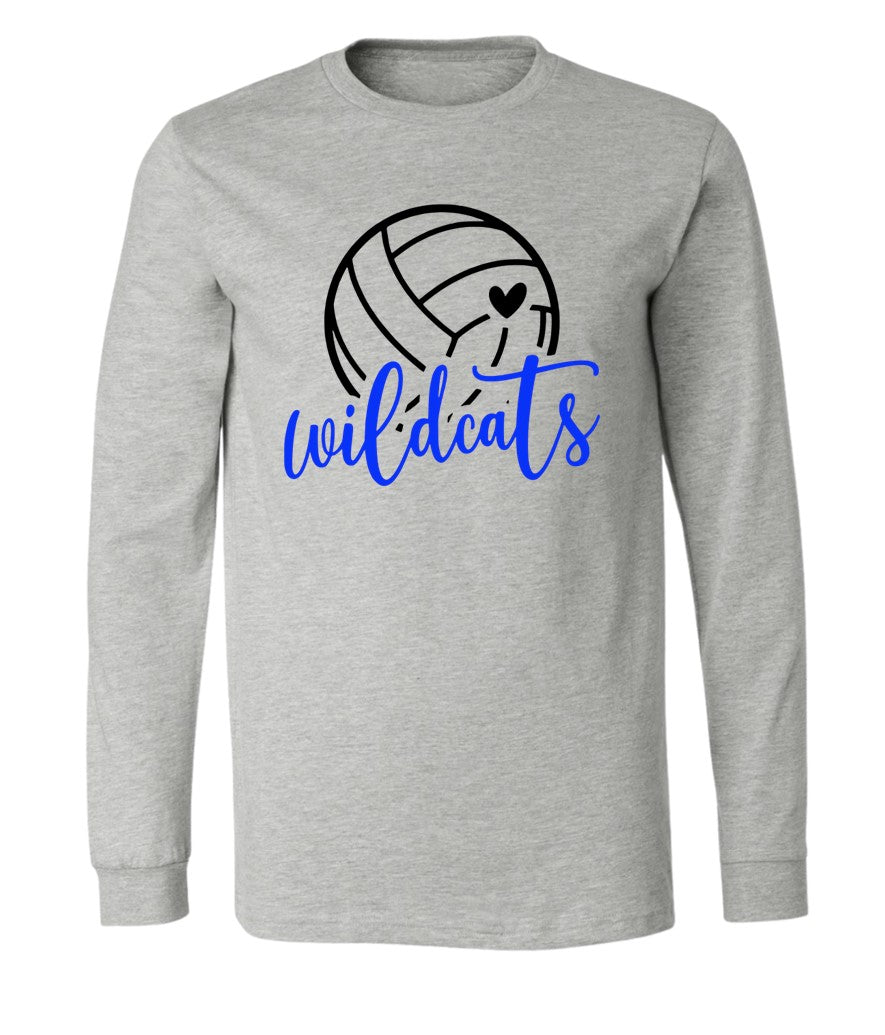 Galva Wildcats Volleyball on Grey - Several Styles to Choose From!