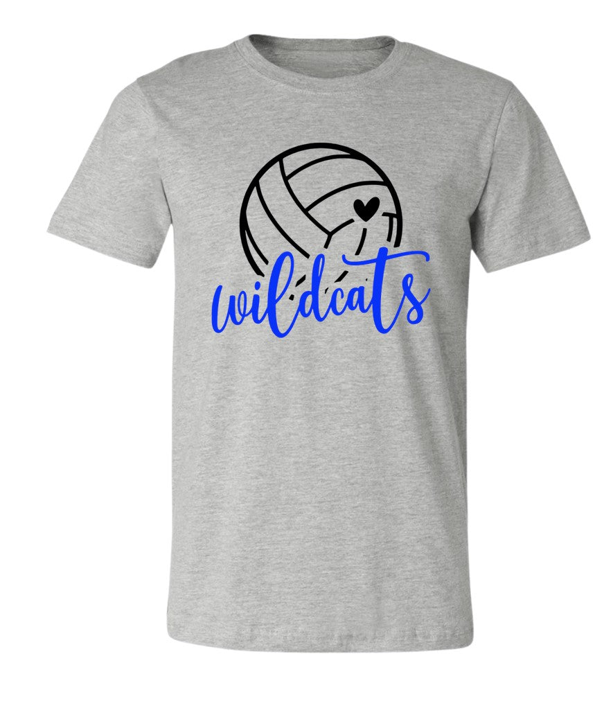 Galva Wildcats Volleyball on Grey - Several Styles to Choose From!