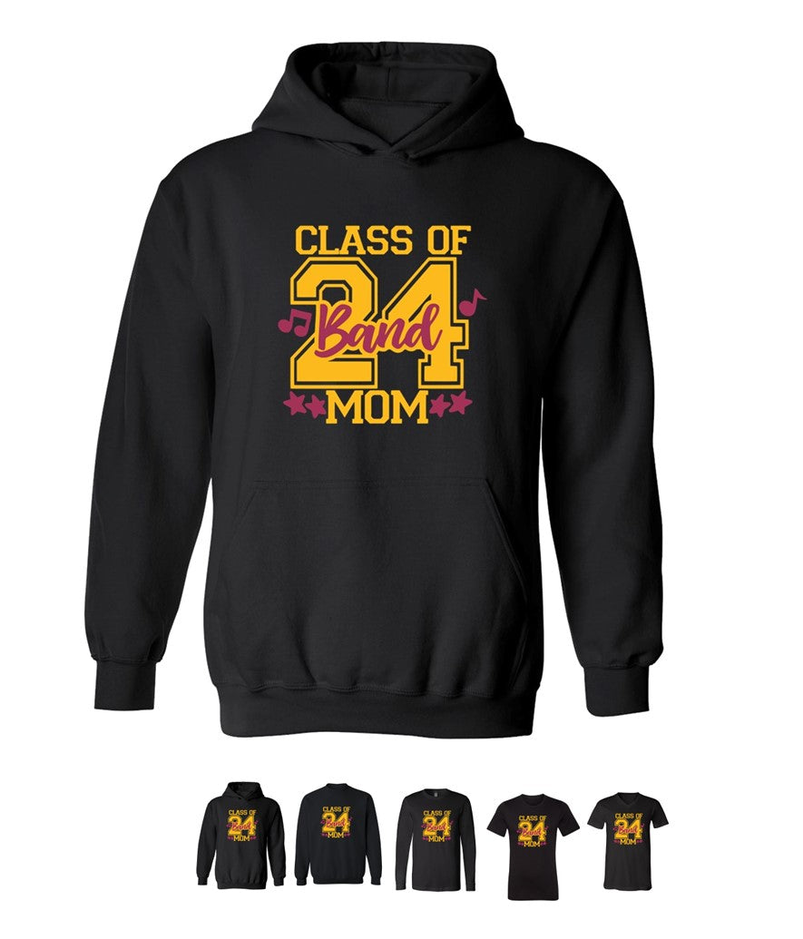 R/W - Band Mom on Black - Several Styles to Choose From!