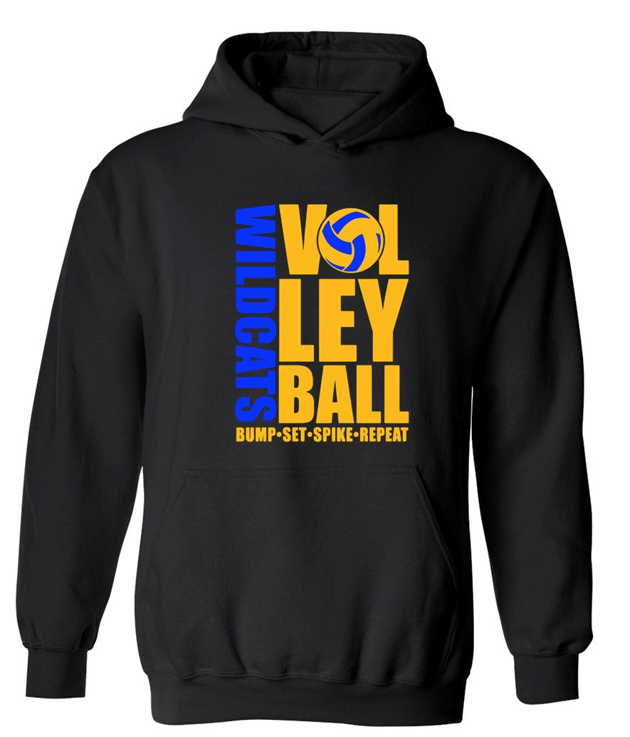 Galva Wildcats Volleyball on Black - Several Styles to Choose From!