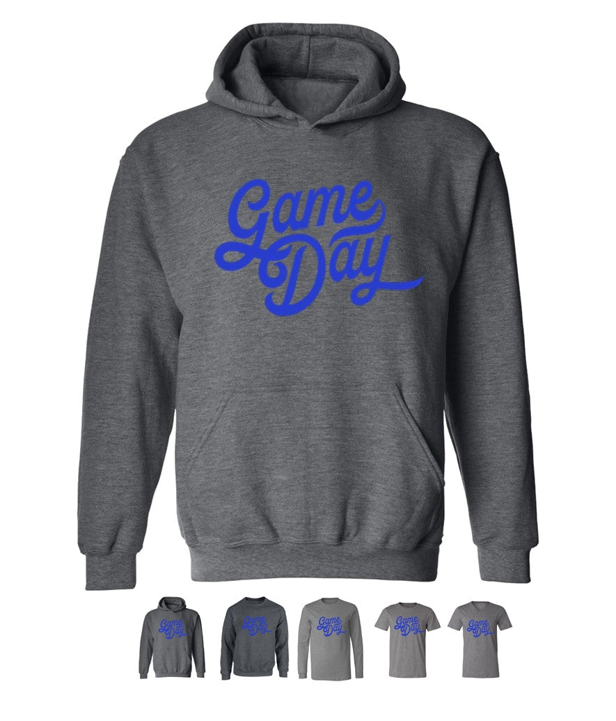 Game Day in Blue on Deep Heather - Several Styles to Choose From!