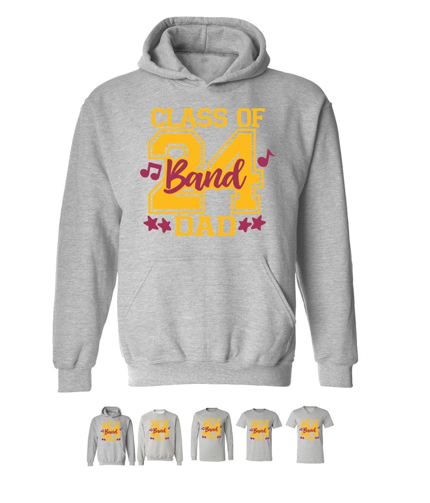 R/W - Senior Dad Band on Grey - Several Styles to Choose From!