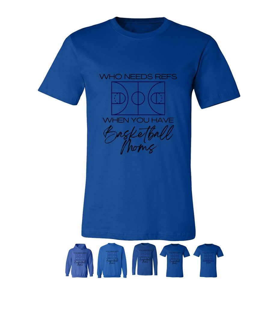 Mom Ref in black on Royal Blue - Several Styles to Choose From!