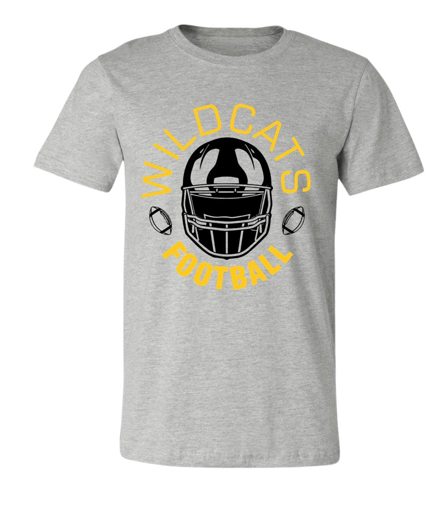Galva Wildcats Football on Grey - Several Styles to Choose From!