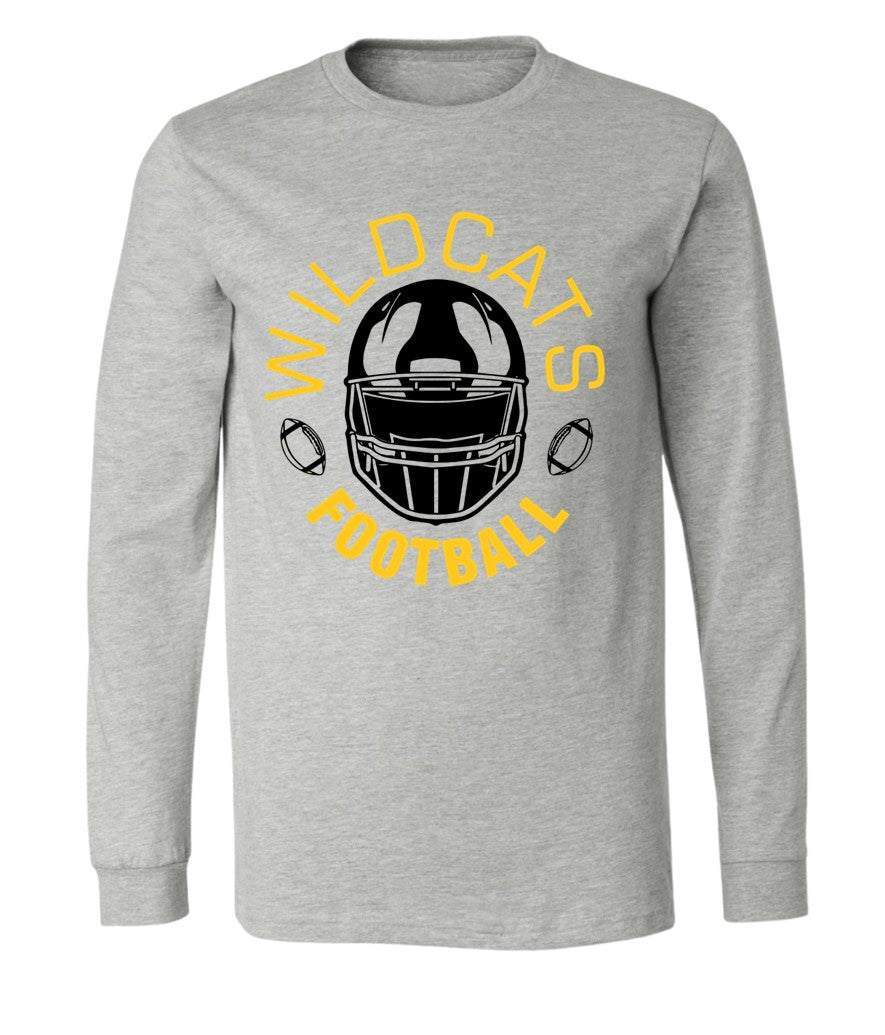 Galva Wildcats Football on Grey - Several Styles to Choose From!