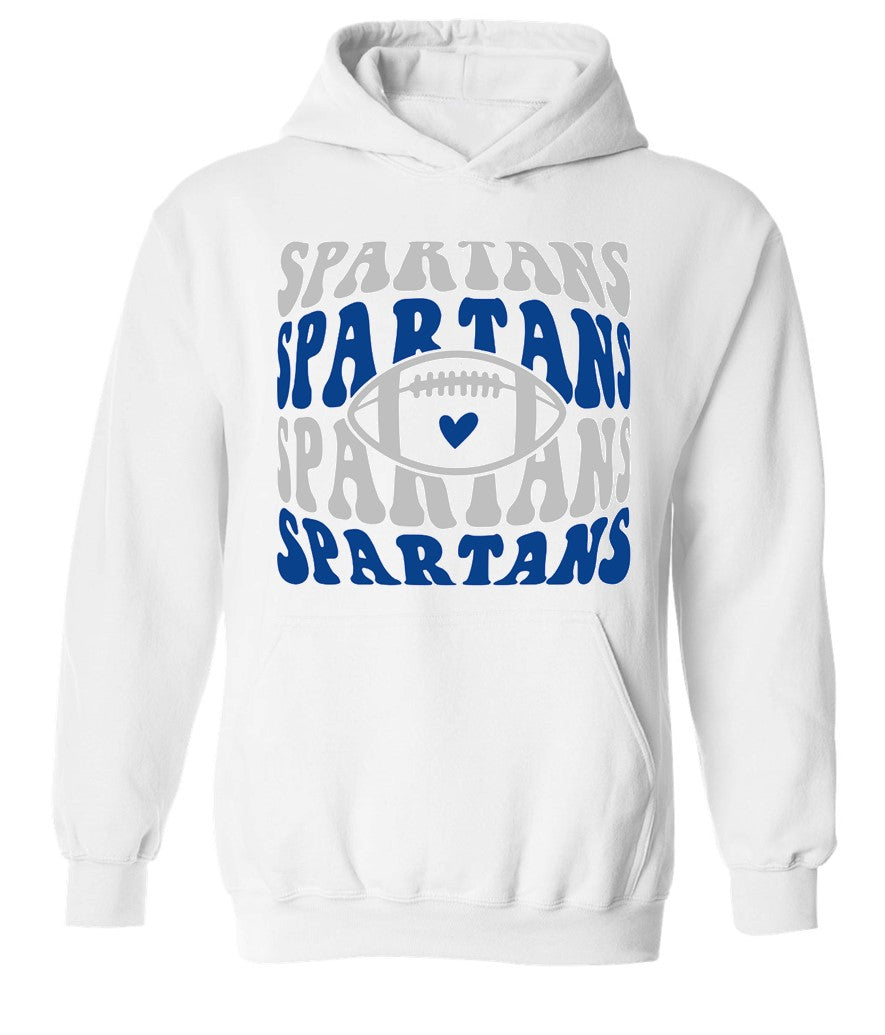 Spartans Football on White - Several Styles to Choose From!