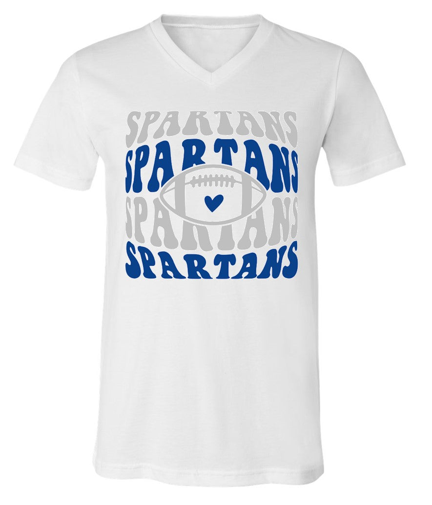 Spartans Football on White - Several Styles to Choose From!