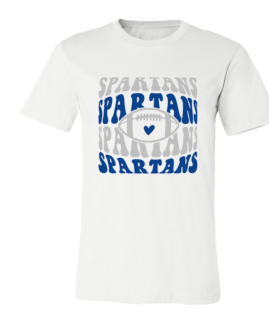 Spartans Football on White - Several Styles to Choose From!
