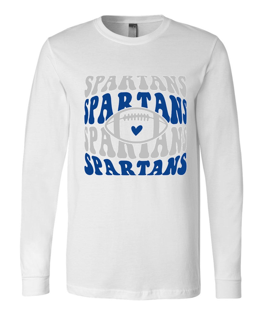 Spartans Football on White - Several Styles to Choose From!