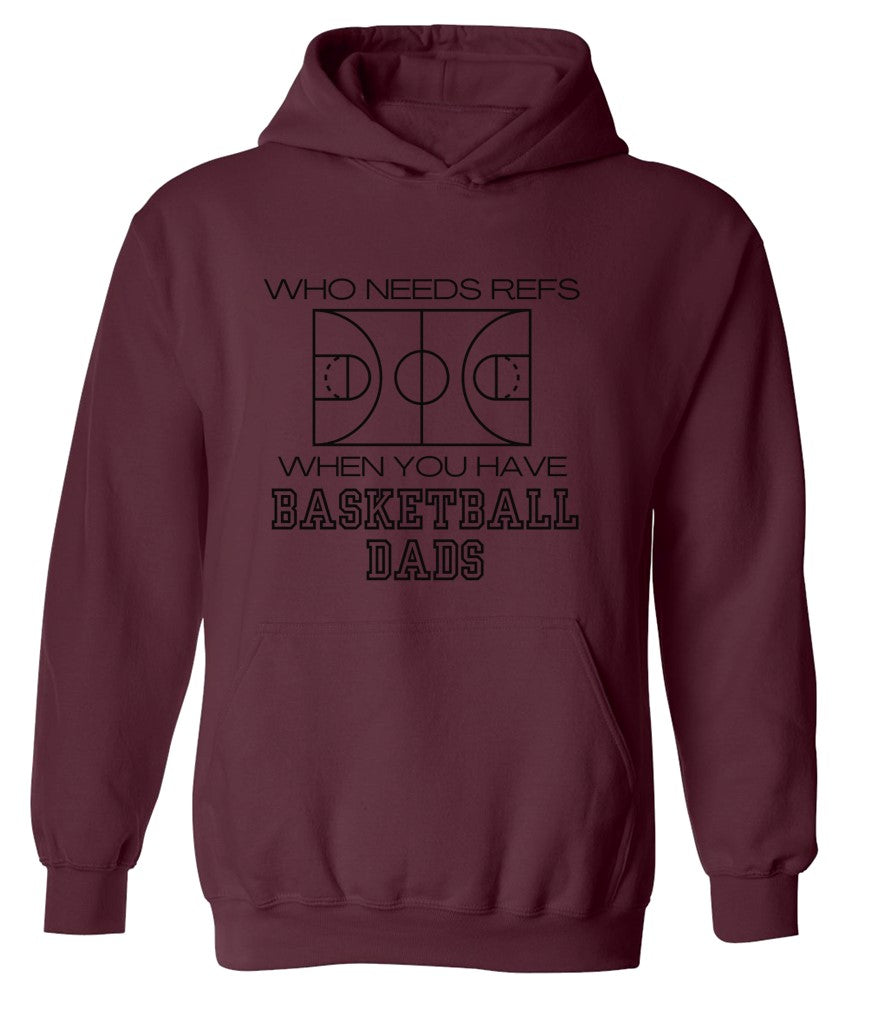 Dad Ref in black on Maroon- Several Styles to Choose From!