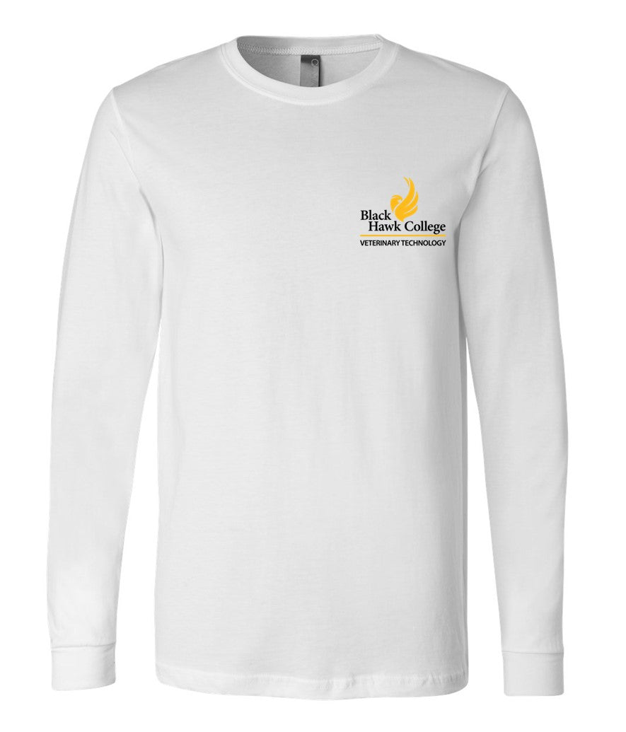 Black Hawk Veterinary Technology - Pocket Logo on White - Several Styles to Choose From!