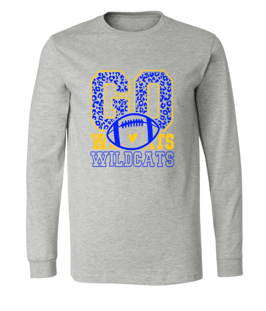 Copy of Galva Wildcats Football on Grey - Several Styles to Choose From!