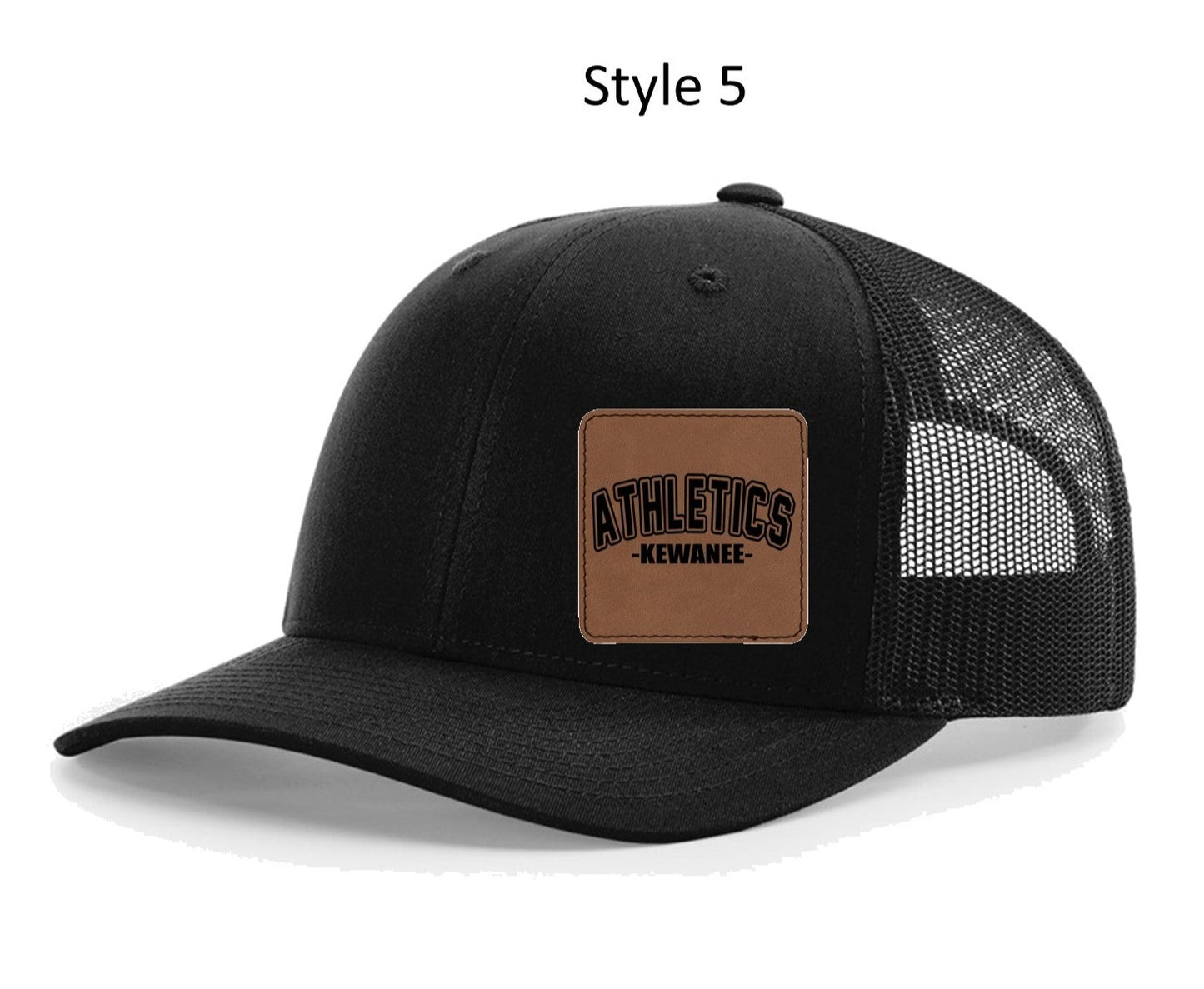 Kewanee A's - Richardson 112 Hats with Square Patch on Side