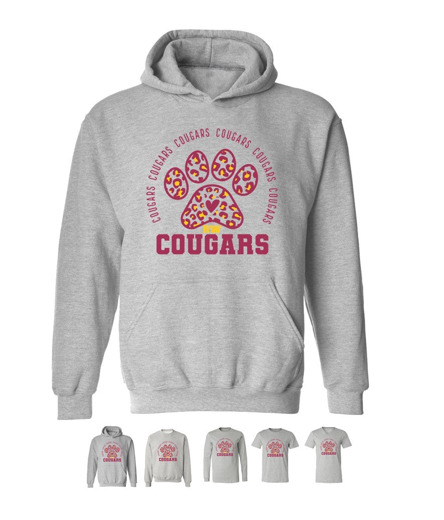 Paw Print on Grey - Several Styles to Choose From!
