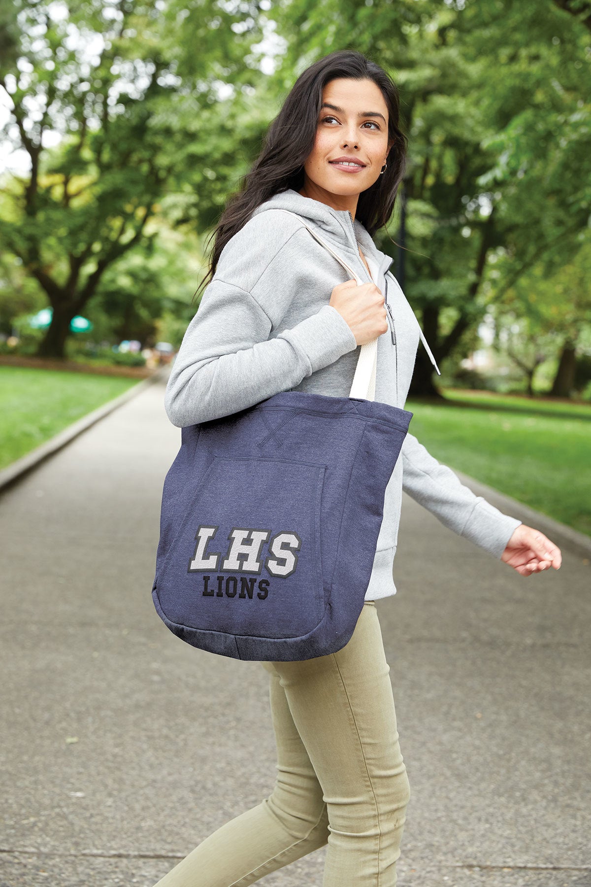 Core Fleece Sweatshirt Tote - Black - Several Designs to Choose From!