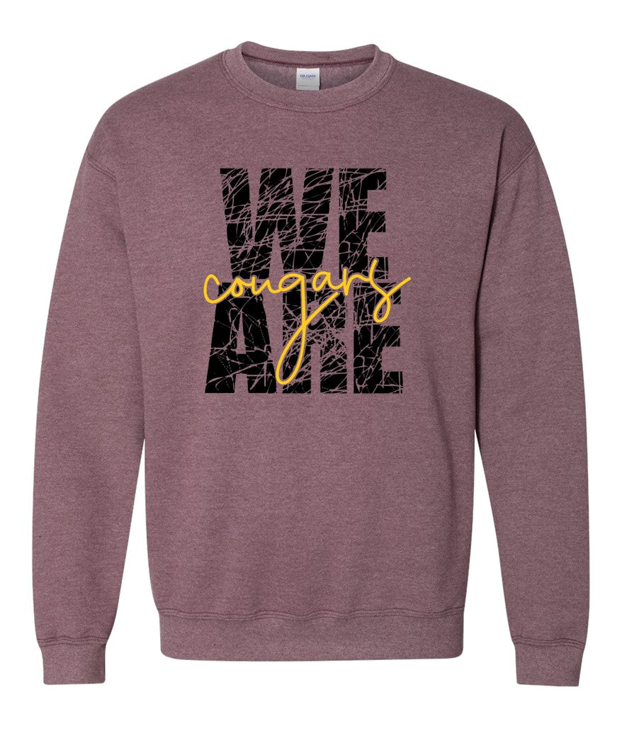 We are Cougars on Heather Maroon - Several Styles to Choose From!