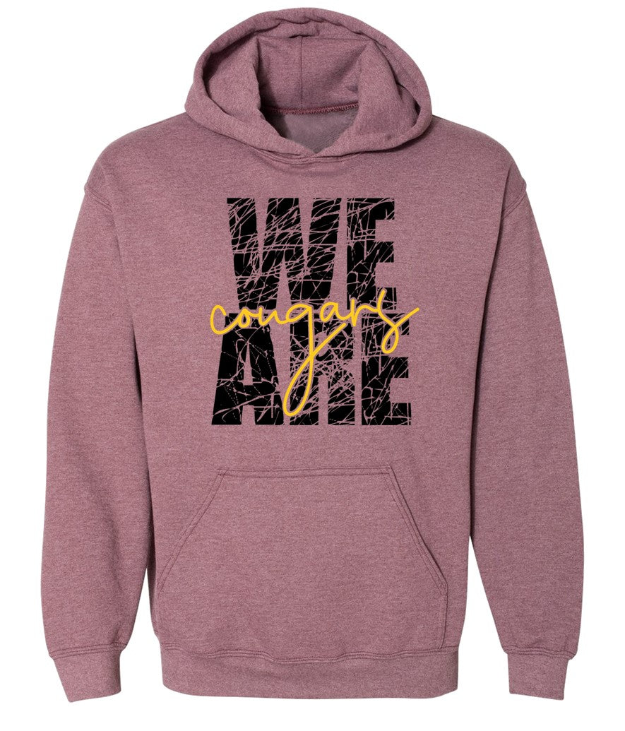 We are Cougars on Heather Maroon - Several Styles to Choose From!