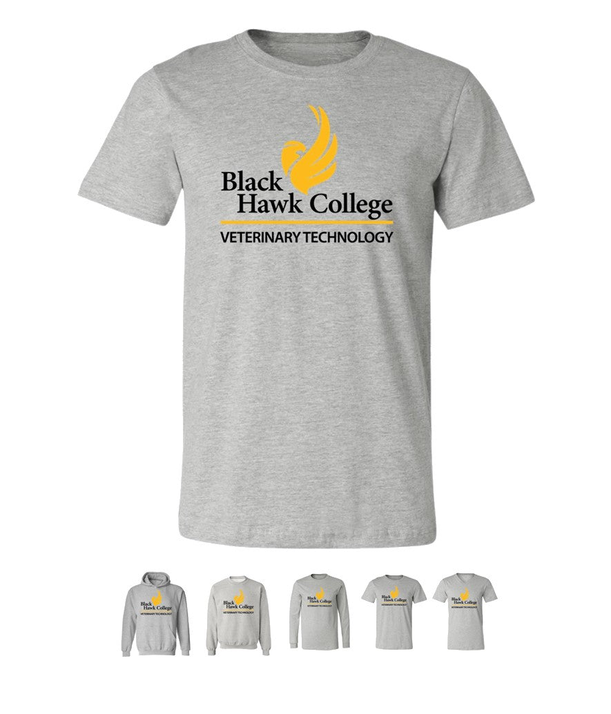 Black Hawk Veterinary Technology on Grey - Several Styles to Choose From!