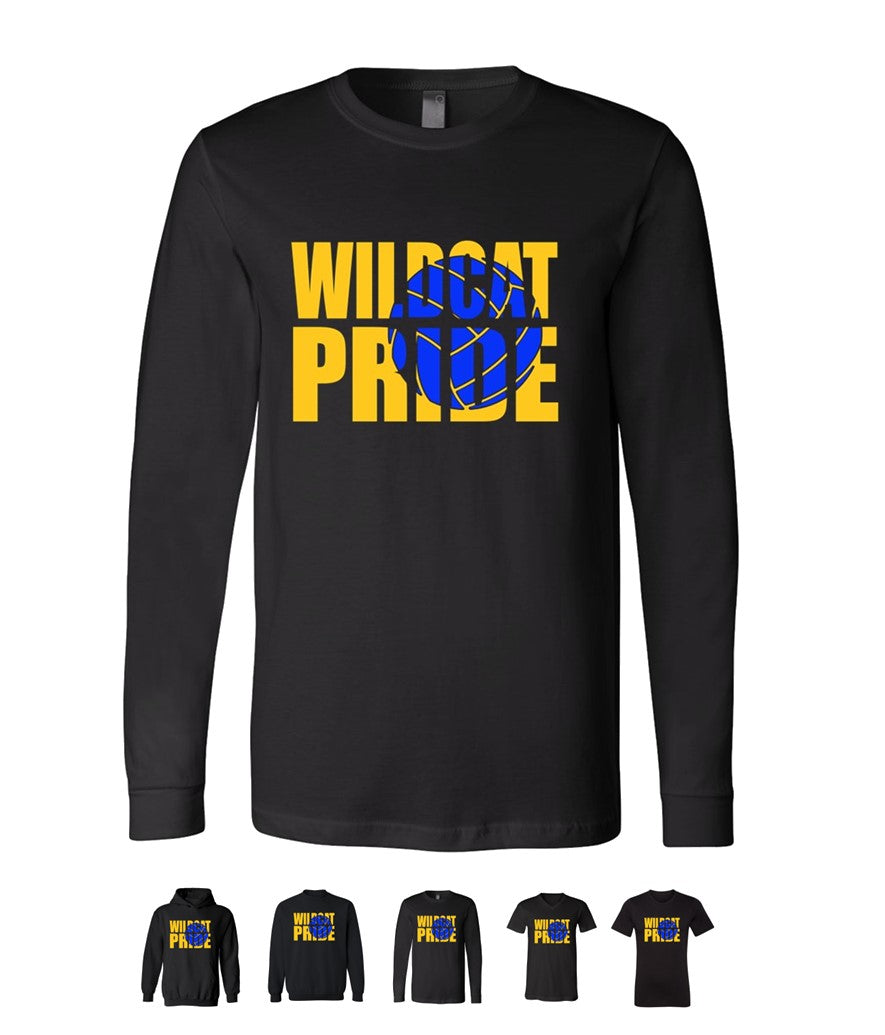 Galva Wildcats Volleyball on Black - Several Styles to Choose From!
