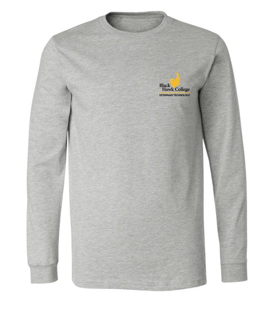 Black Hawk Veterinary Technolgy - Pocket Logo on Grey - Several Styles to Choose From!