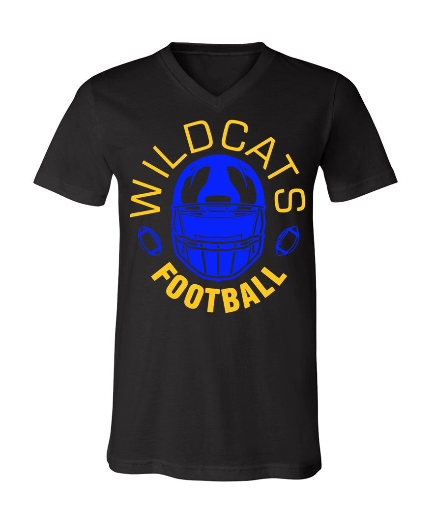 Galva Wildcats Football on Black - Several Styles to Choose From!