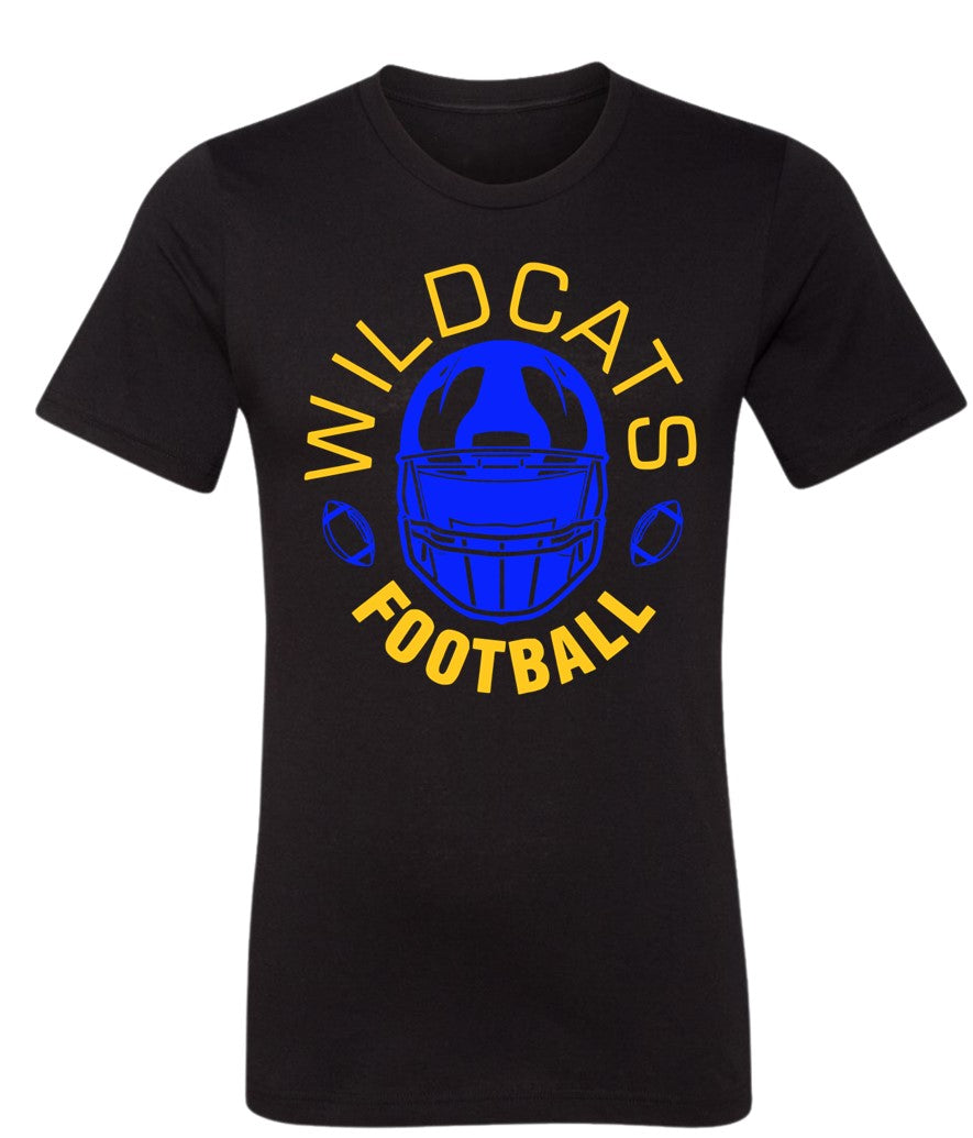 Galva Wildcats Football on Black - Several Styles to Choose From!