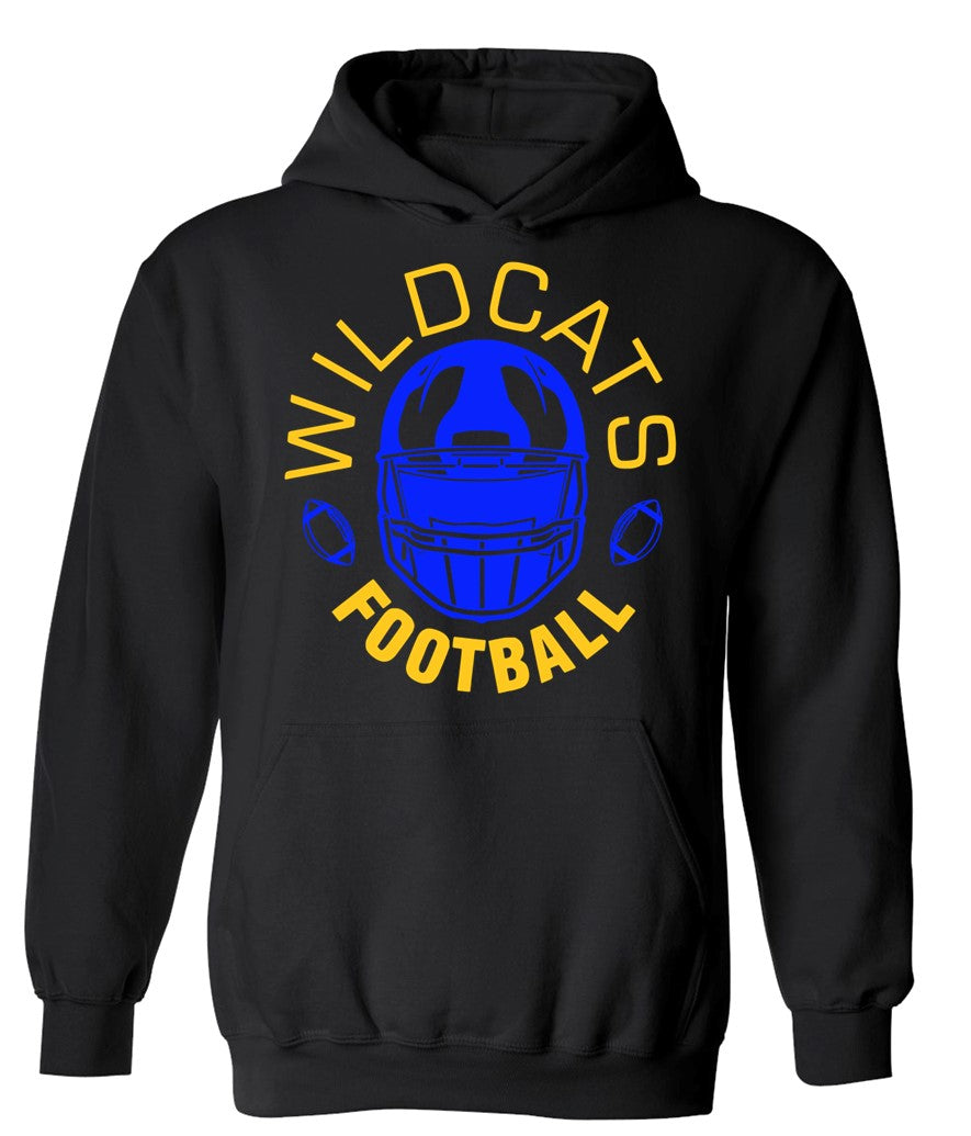 Galva Wildcats Football on Black - Several Styles to Choose From!