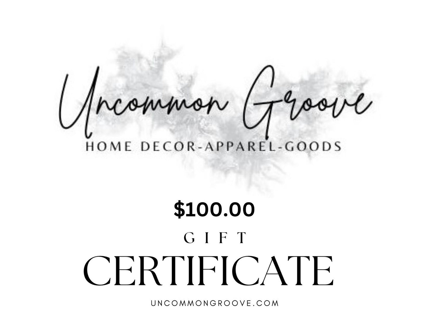 Uncommon Groove Gift Certificate