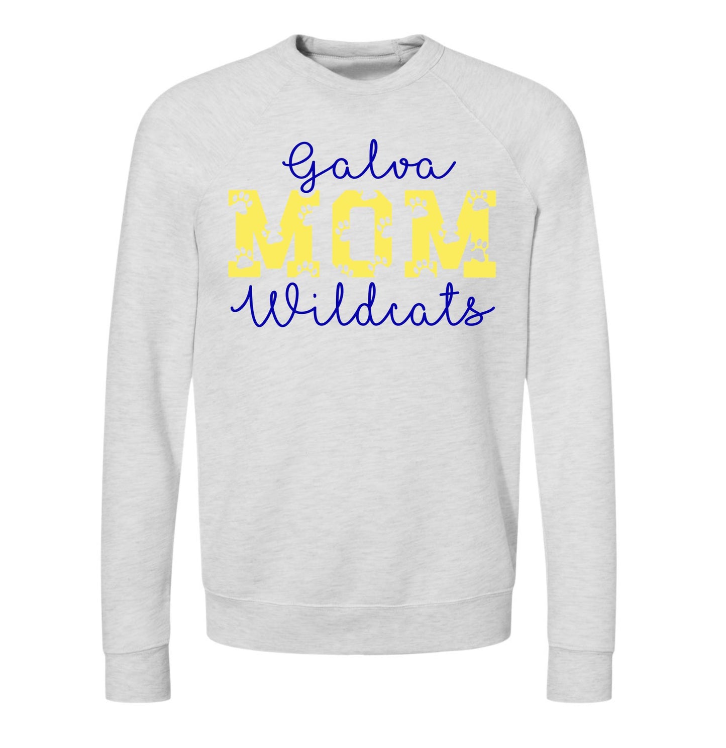 Galva Wildcats Mom - BELLA + CANVAS Crew Sweatshirts