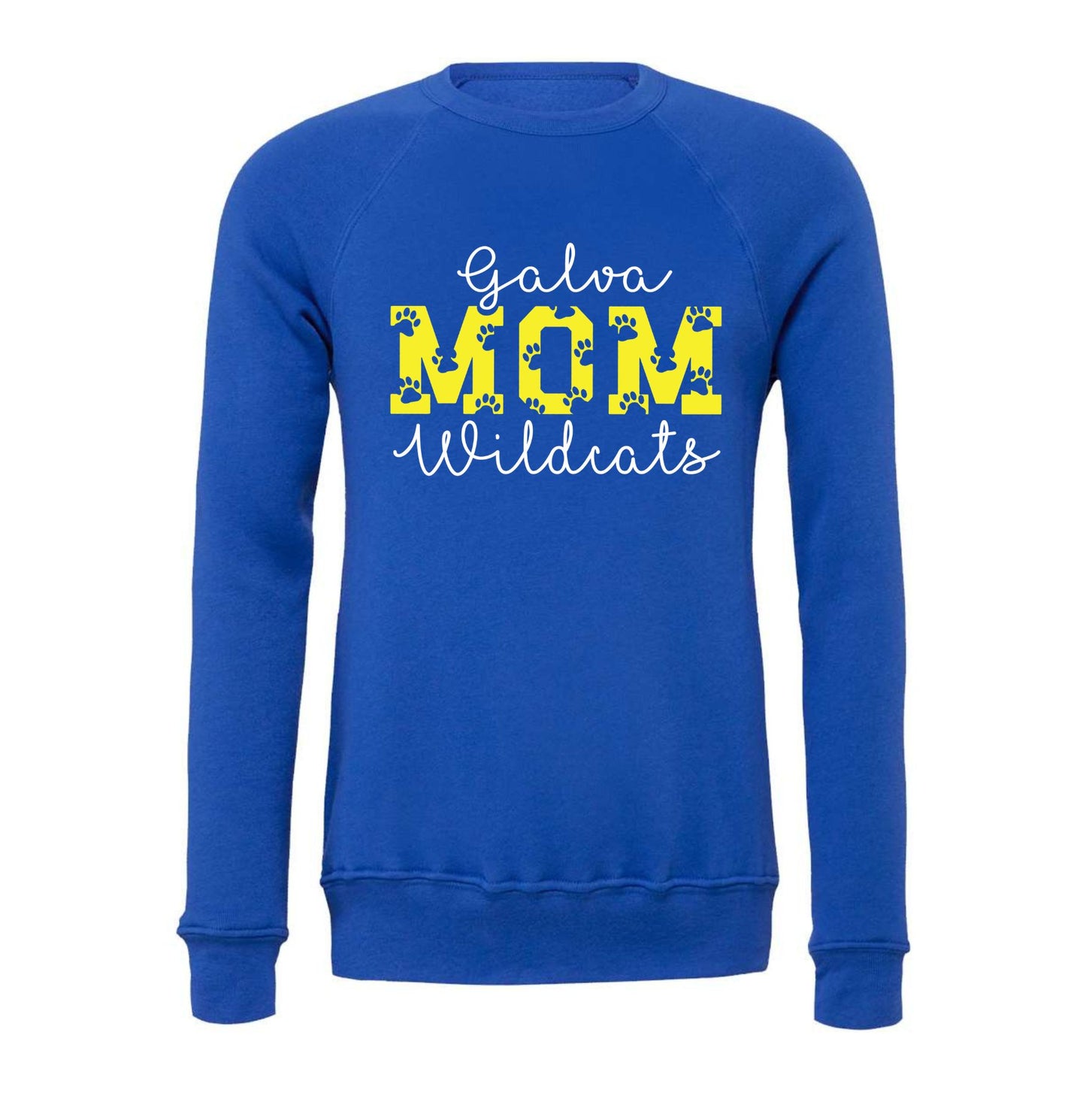 Galva Wildcats Mom - BELLA + CANVAS Crew Sweatshirts