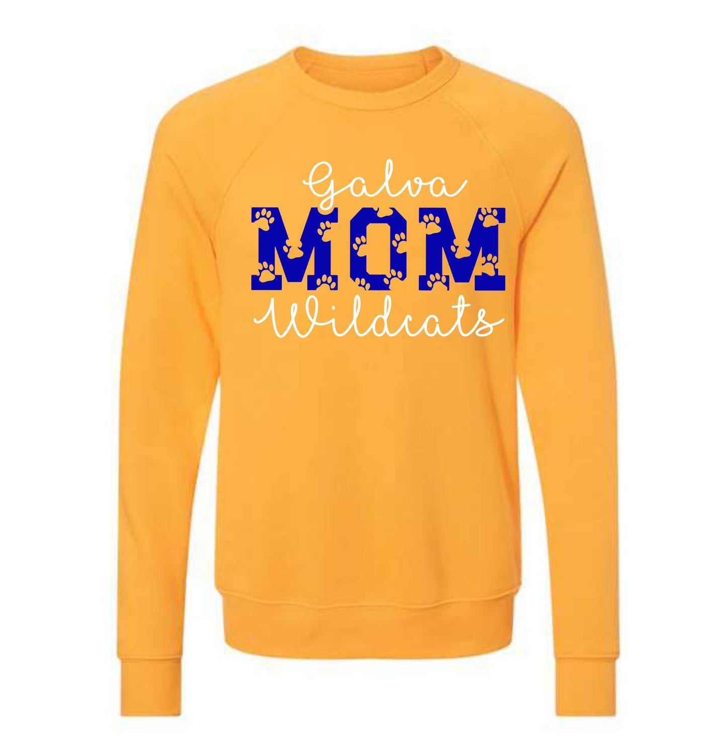 Galva Wildcats Mom - BELLA + CANVAS Crew Sweatshirts