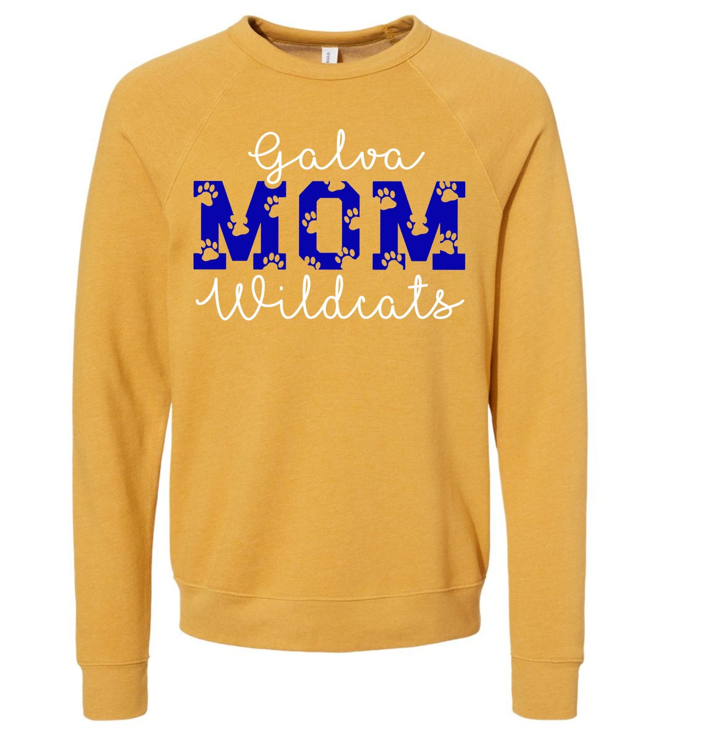 Galva Wildcats Mom - BELLA + CANVAS Crew Sweatshirts