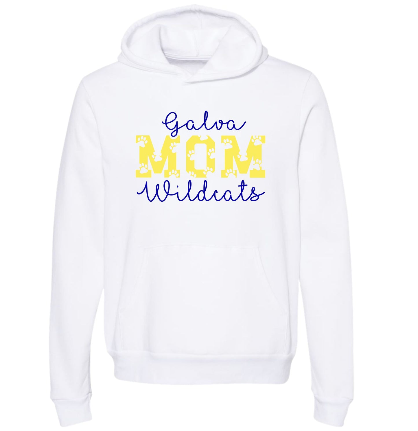 Galva Wildcats Mom - BELLA + CANVAS Brand Hoodie Sweatshirts