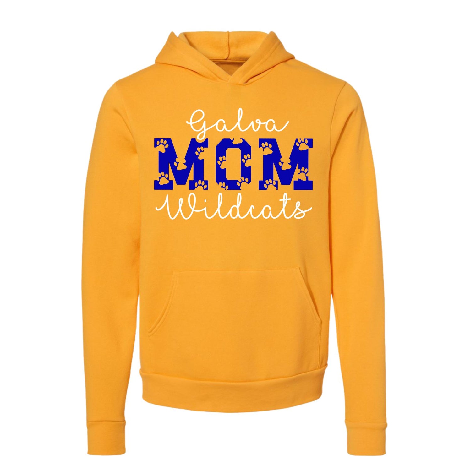 Galva Wildcats Mom - BELLA + CANVAS Brand Hoodie Sweatshirts