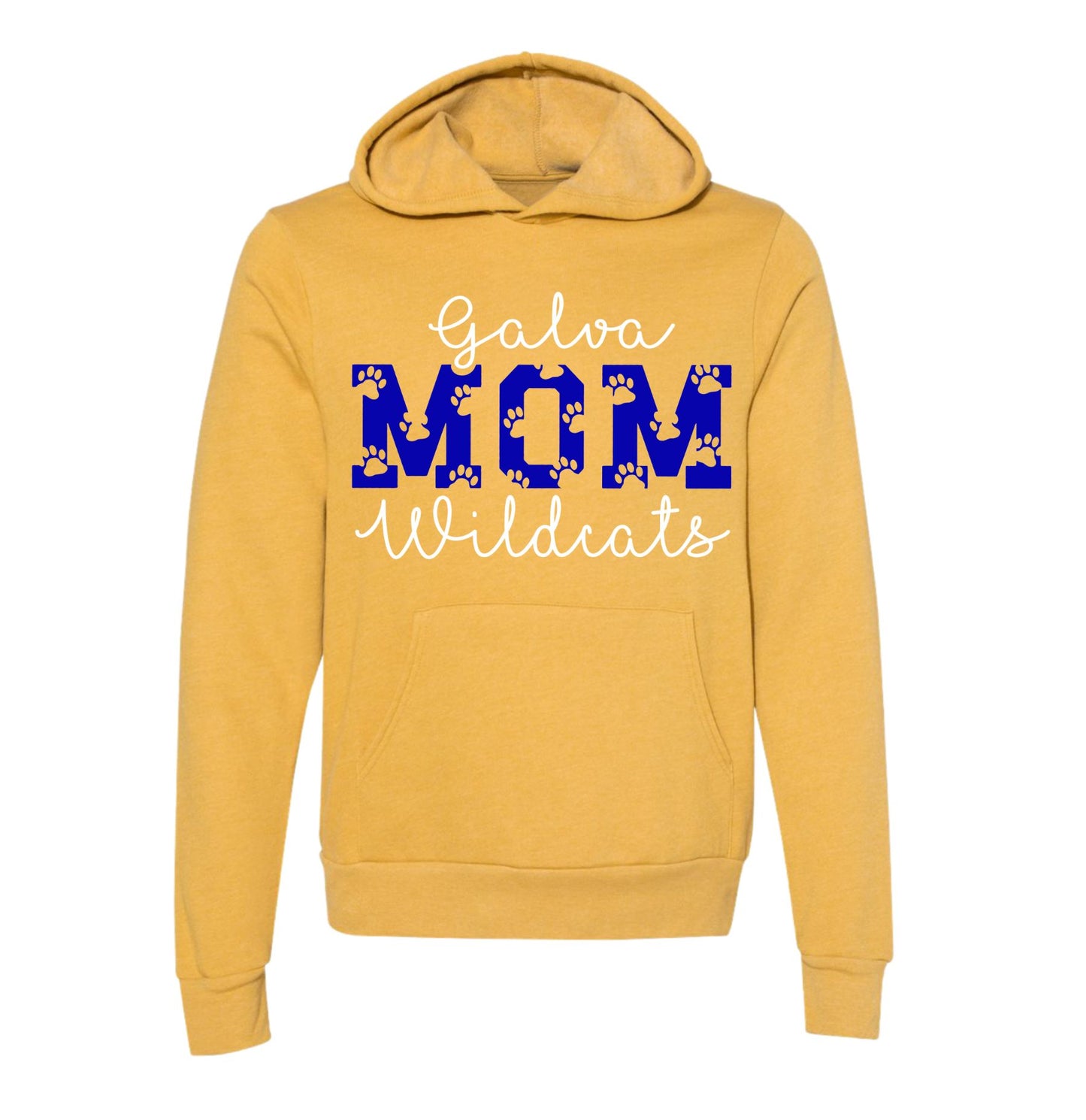Galva Wildcats Mom - BELLA + CANVAS Brand Hoodie Sweatshirts