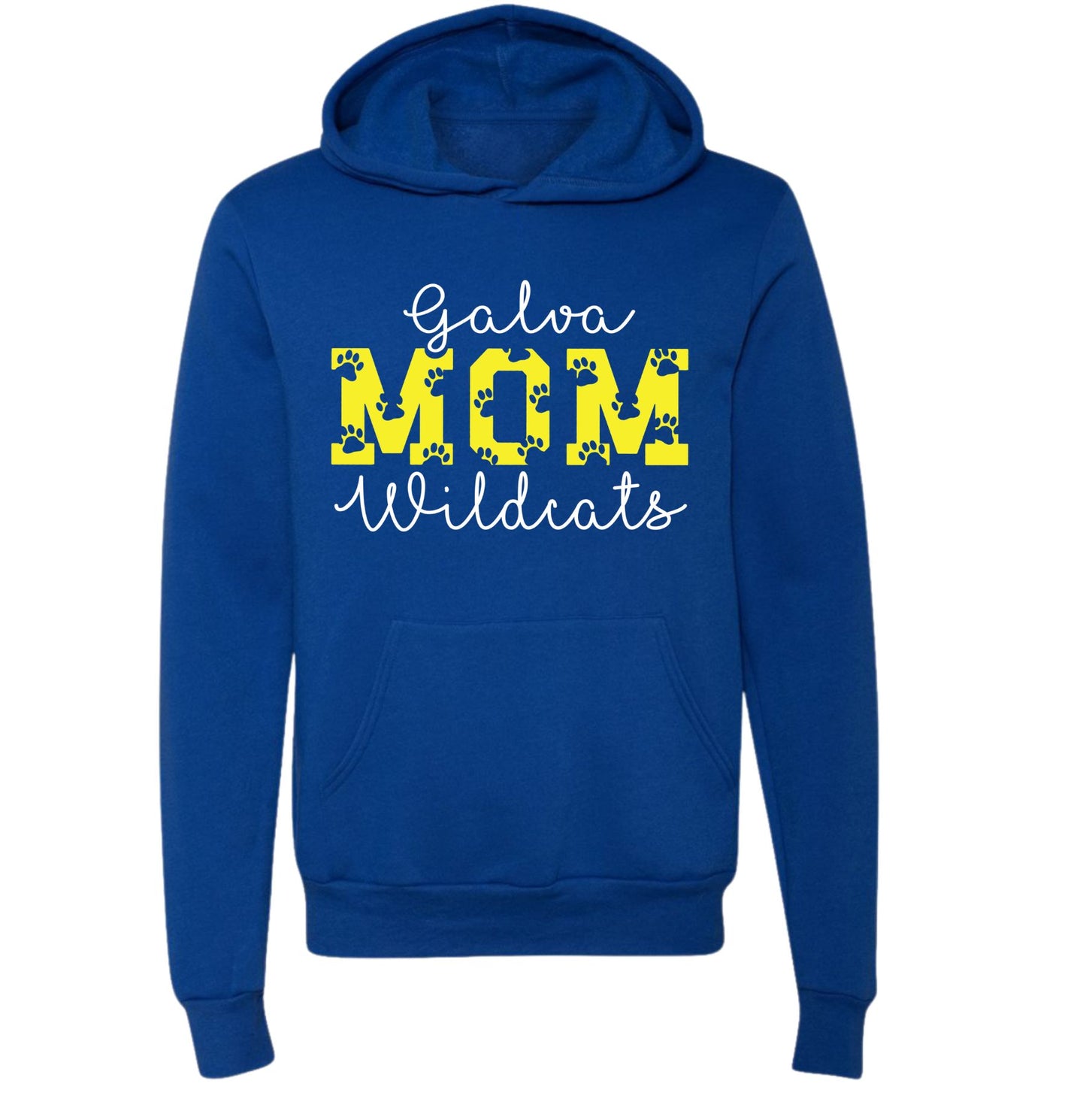 Galva Wildcats Mom - BELLA + CANVAS Brand Hoodie Sweatshirts
