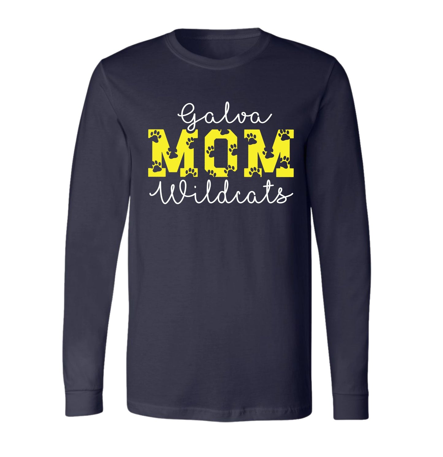 Galva Wildcats Mom - Long Sleeve Tee