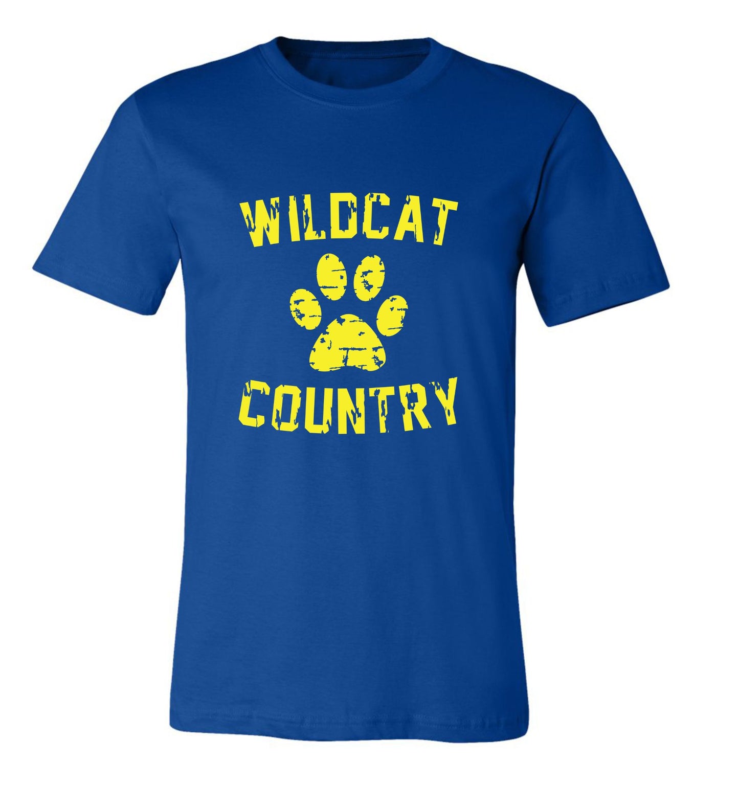 Galva Wildcats - Wildcat Country Tee in Blues and Yellows