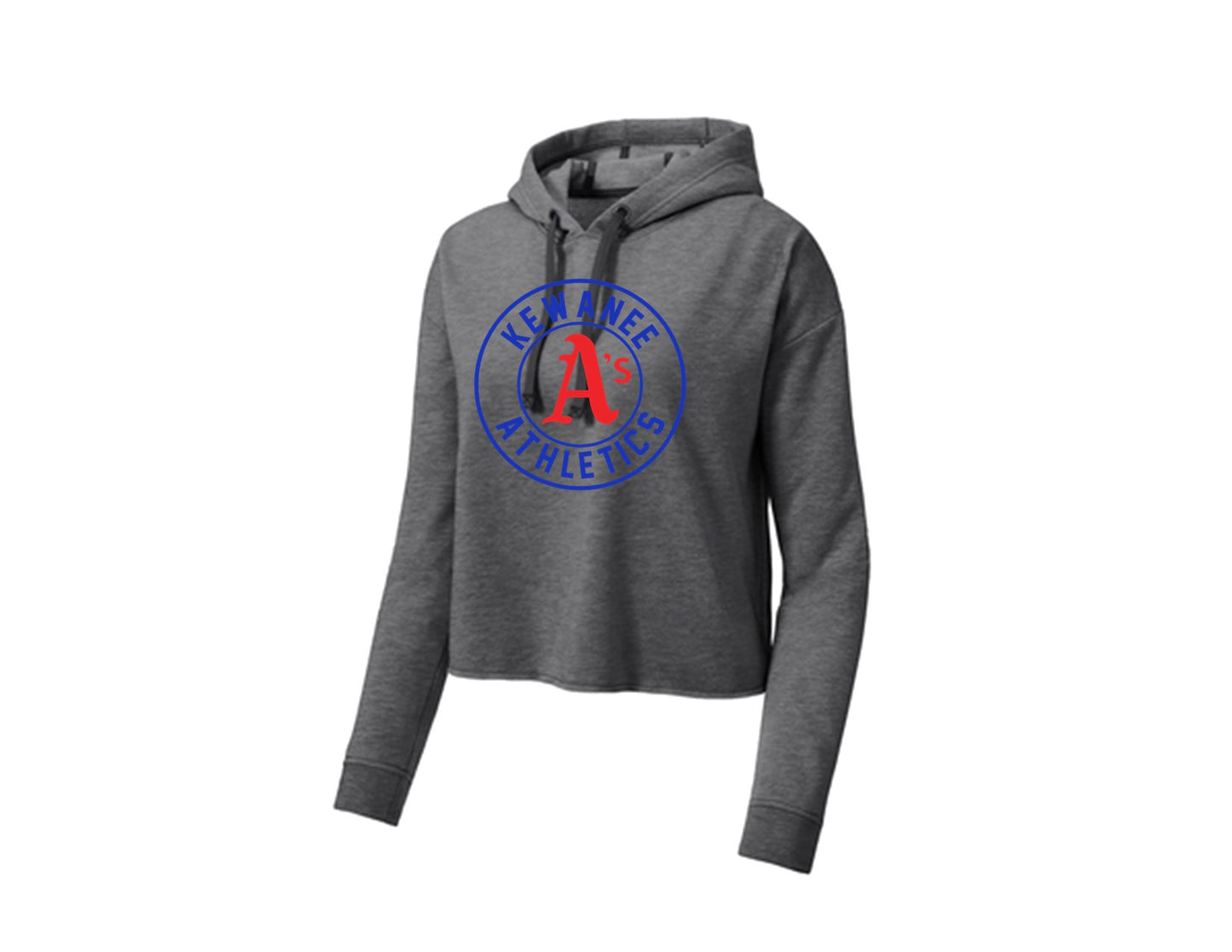 Kewanee A's - Crop Hooded Pullover