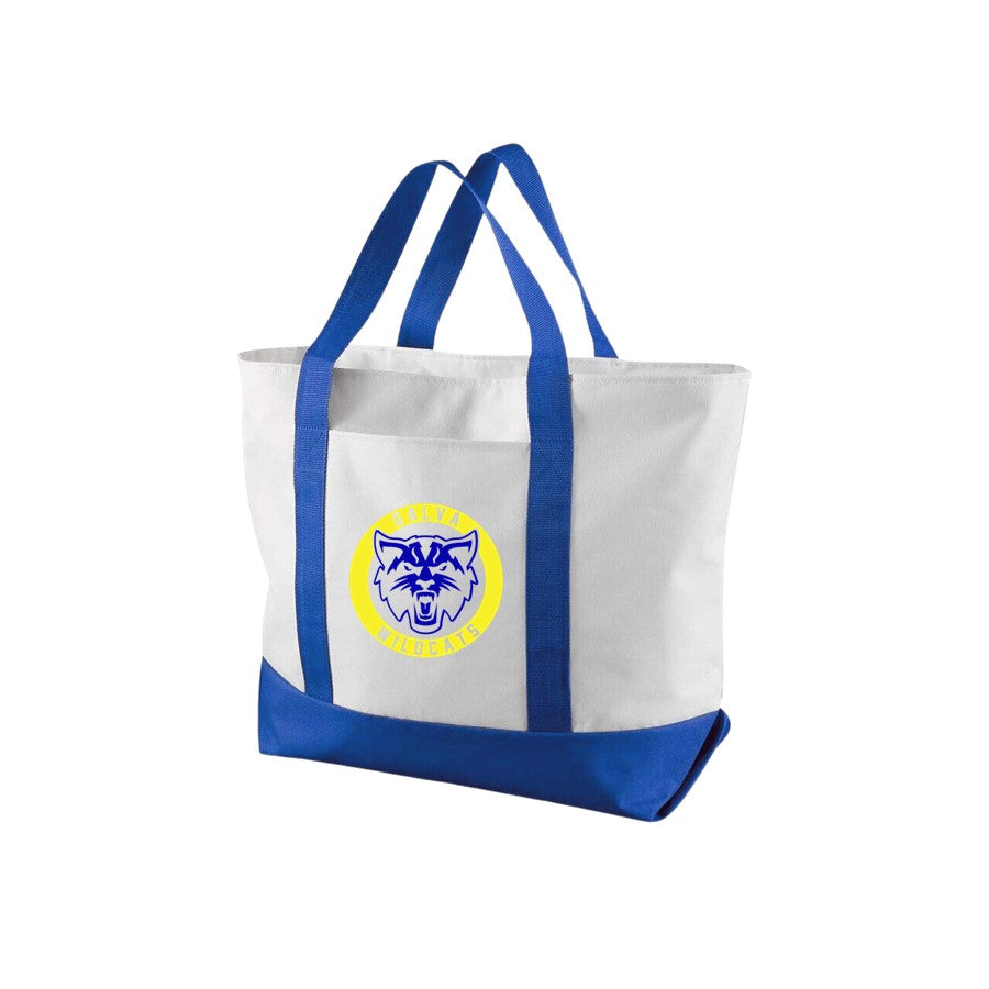 Zipper Boat Canvas Tote