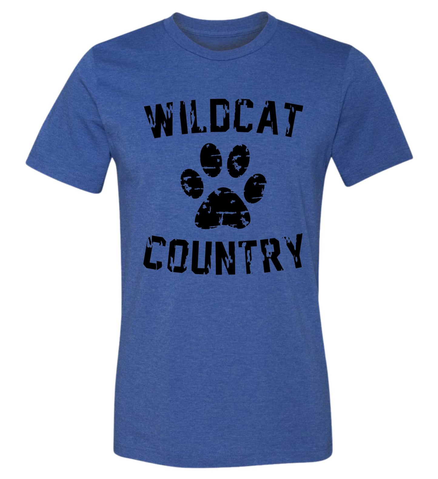 Galva Wildcats - Wildcat Country Tee in Blues and Yellows