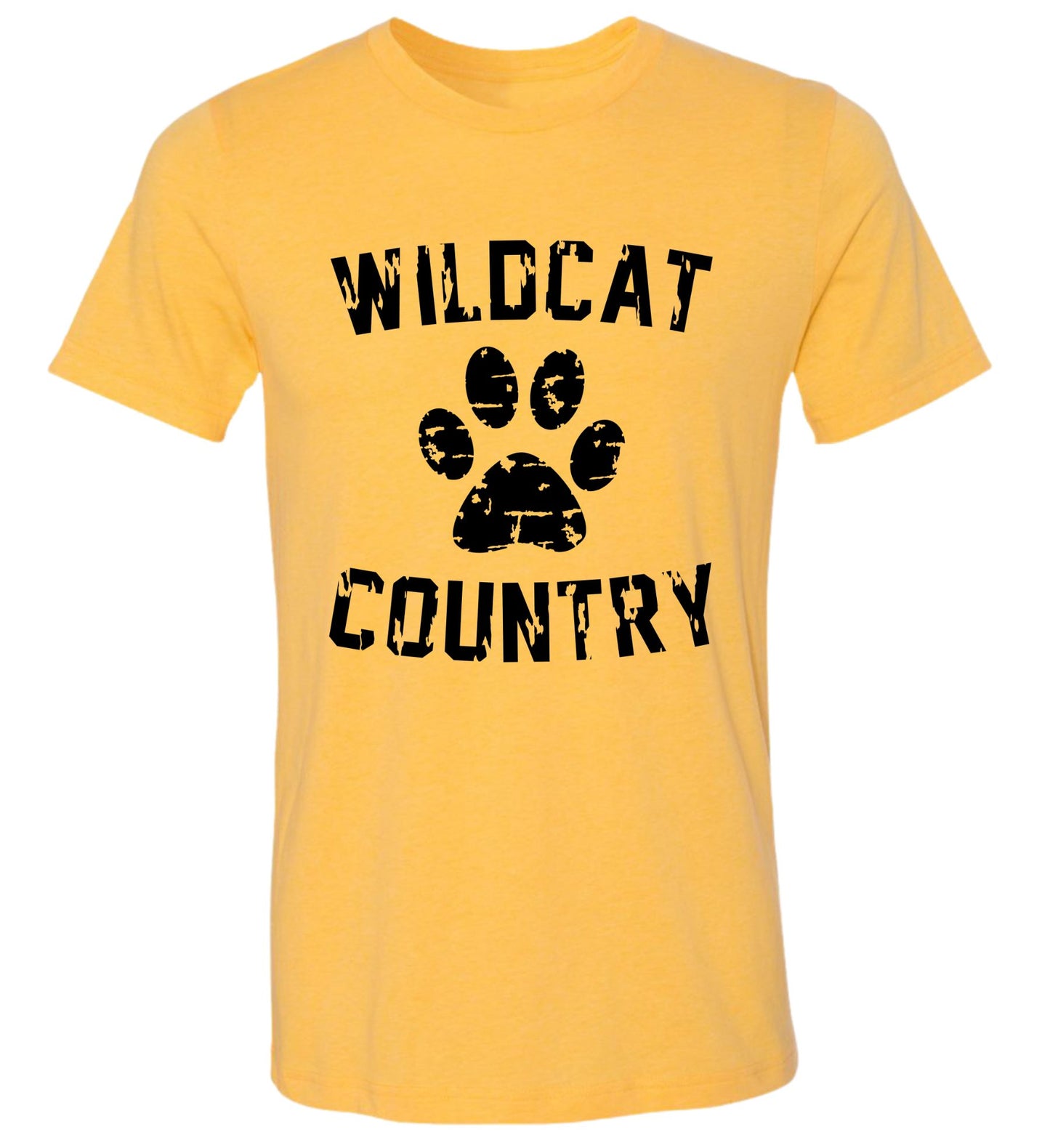 Galva Wildcats - Wildcat Country Tee in Blues and Yellows