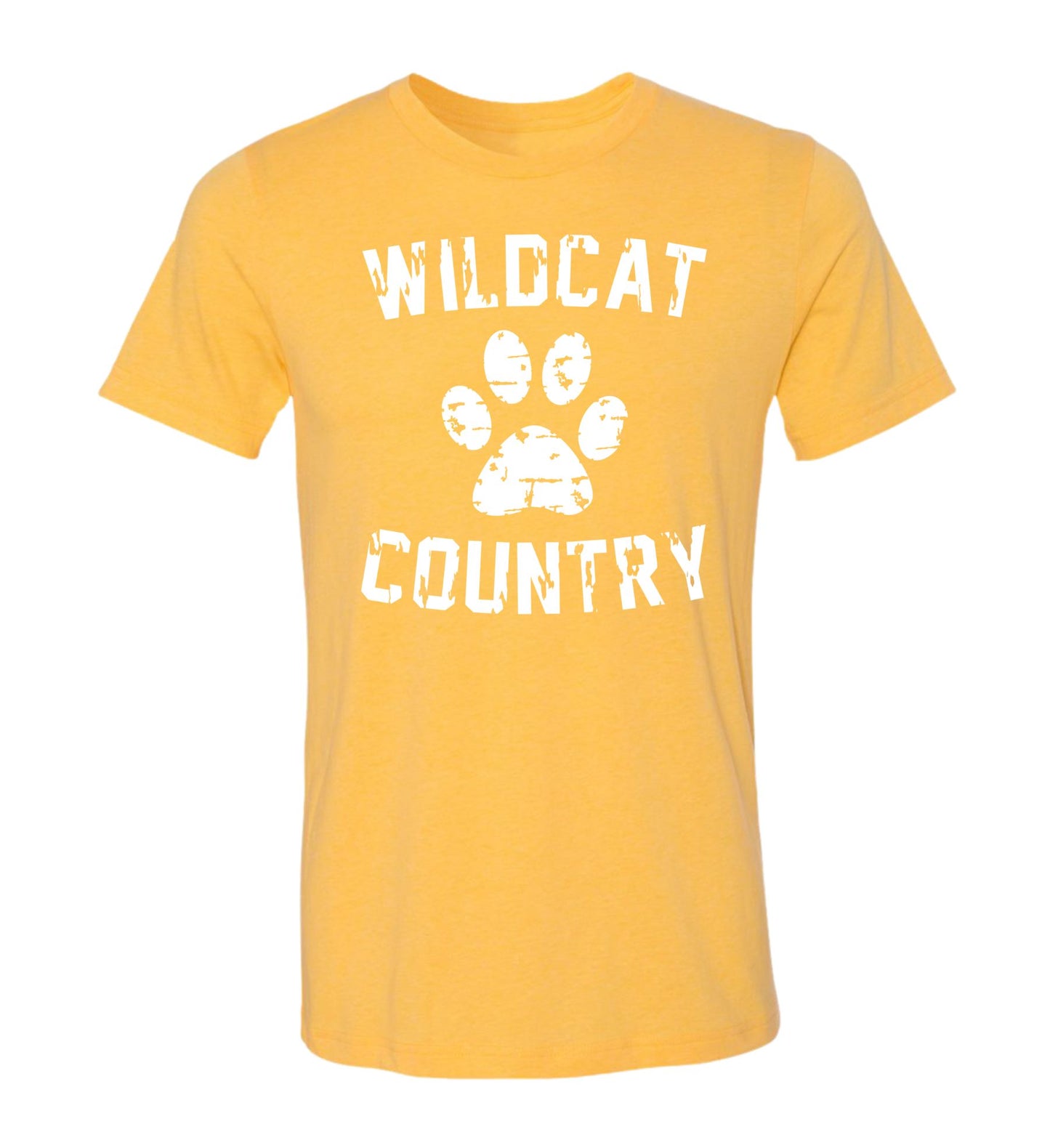 Galva Wildcats - Wildcat Country Tee in Blues and Yellows