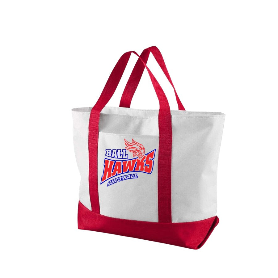 Zipper Boat Canvas Tote