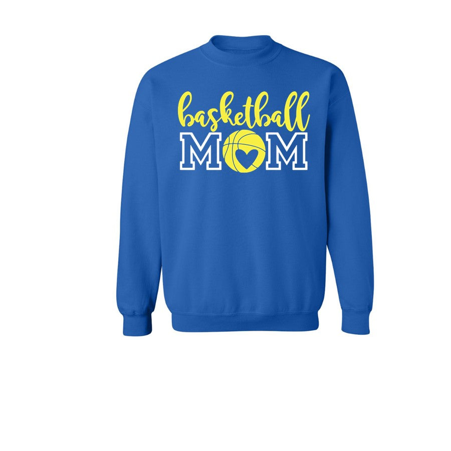 Wildcats Basketball Mom - Crew Sweatshirts
