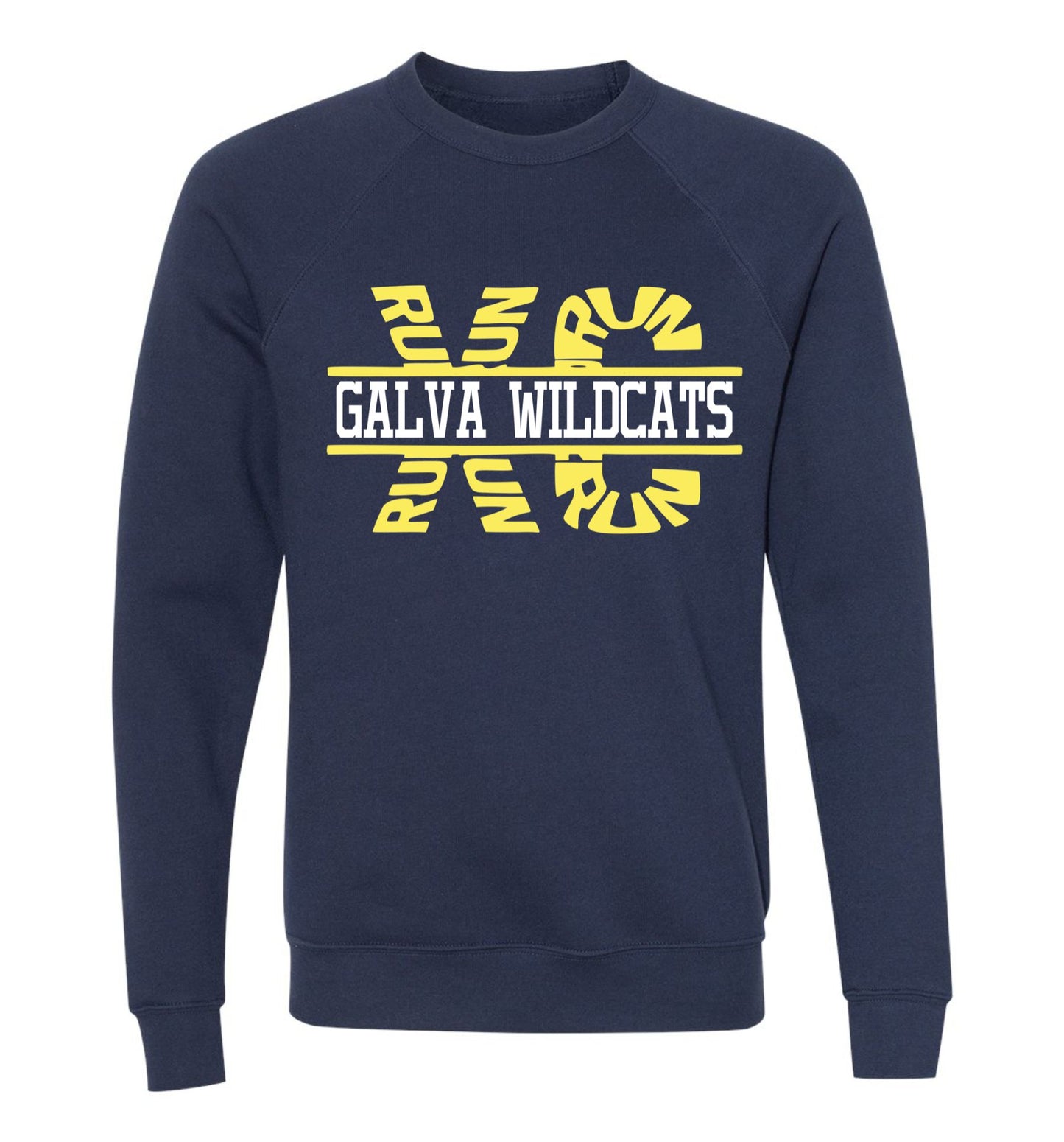 Galva Wildcats Cross Country Run Crew Sweatshirt