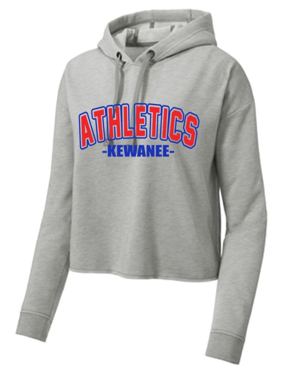 Kewanee A's - Crop Hooded Pullover