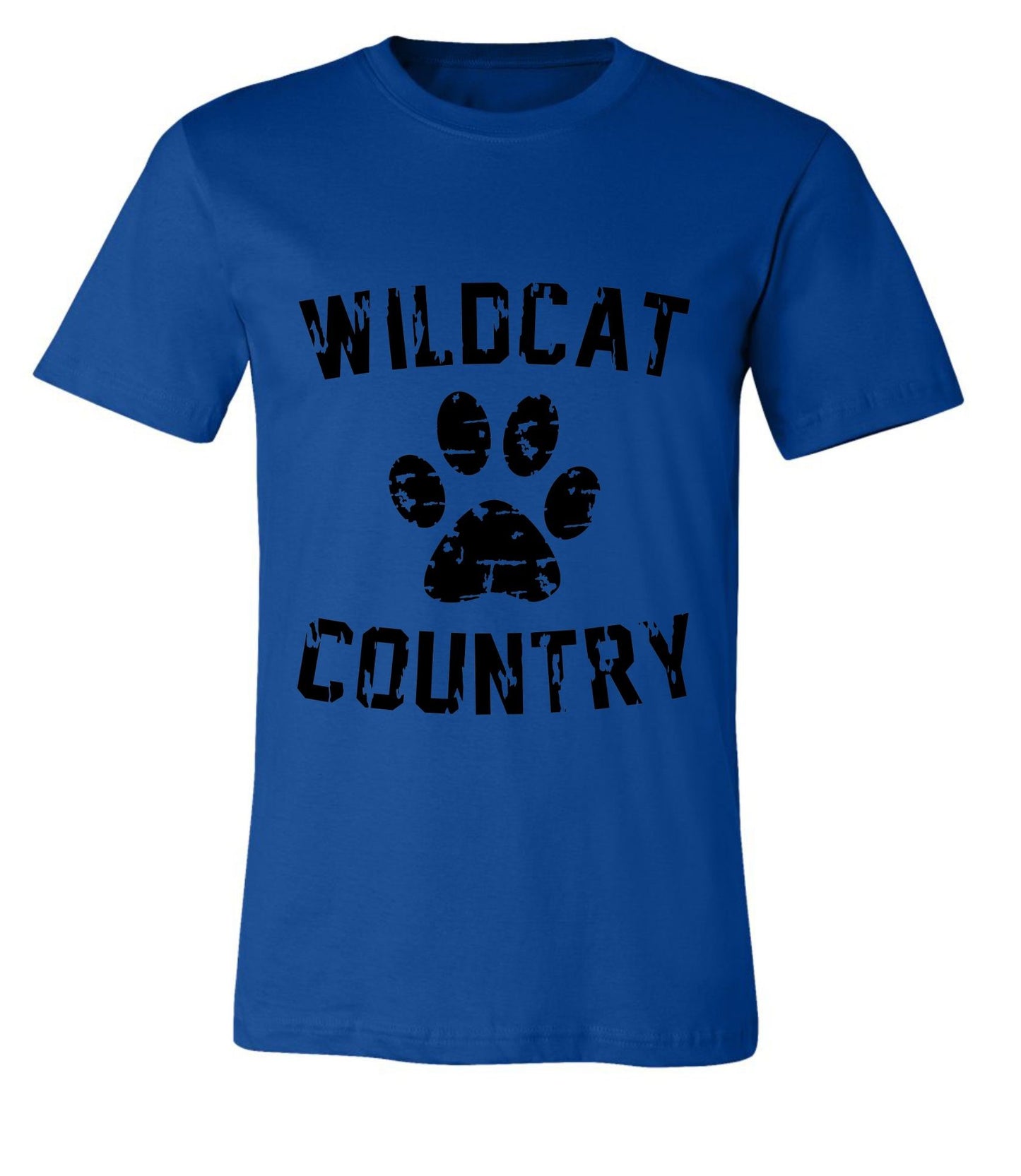 Galva Wildcats - Wildcat Country Tee in Blues and Yellows